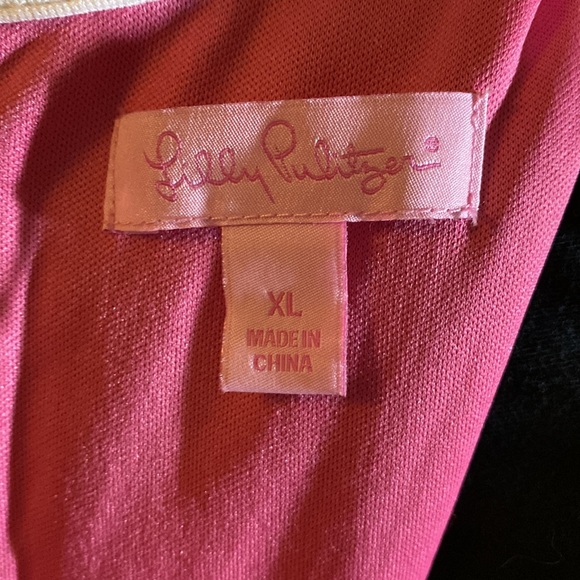 Lilly Pulitzer size XL brown pink and cream dress. - Picture 5 of 5